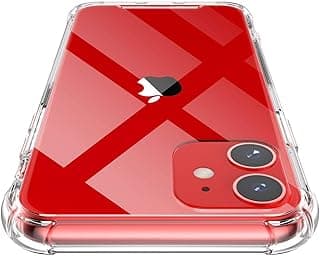 جراب Dl3 موبيلاك متوافق مع ايفون 11، سيليكون شفاف TPU بزوايا مضادة للصدمات - شفاف