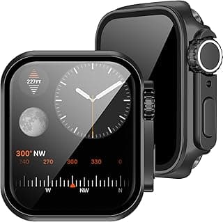 جراب ساعة ابل للسلسلة 9/8/7 (45 مم)، نمط iWatch Ultra، حماية شاشة مضادة للتجسس، جراب PC صلب، يحمي من الصدمات والخدوش، فيلم خصوصية، متوافق مع الشحن المباشر