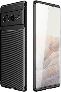 Compatible Case For Google Pixel 6 Pro, Carbon Beatle Anti-Slip, Ultra Thin, Shock Absorption, Compatible Cover For Google Pixel 6 Pro - Black