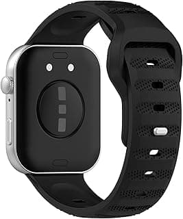 سوار رياضي من السيليكون جيد التهوية متوافق مع هواوي Watch Fit 3 / Fit 4 / Fit 4 Pro، تصميم ناعم، مقاوم للعرق، حزام ساعة قابل للتعديل وسريع الفك