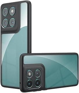 جراب شفاف كريستالي من جرابيست متوافق مع موتورولا Edge 60 Pro - غطاء حماية مقاوم للصدمات بمعايير عسكرية، لا يتغير لونه، مع حماية للكاميرا، لا يدعم الشحن اللاسلكي