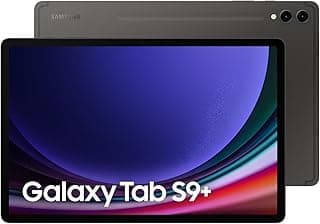 Galaxy Tab S9+ 5G Android Tablet, 12.4 inches display, 12GB RAM, 256GB Storage MicroSD Slot, S Pen Included, Graphite-1 Year Warranty/Local Version