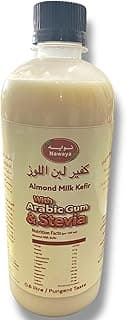 كفير حليب اللوز مع العلكة العربية والستيفيا، طعم لاذع ومصدر طبيعي رائع للبروبيوتيك، 600 مل