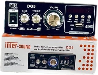 Sound 4-Channel Audio Amplifier 6W – Black 4Ω Speakers Without Transformer – No Microphone جهاز امبليفاير 4 سماعة