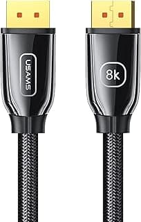 U75 8K DP to DP 1.4 HD Video Cable, 2M Length, Fast Charging & Data Transmission, Safe & Durable, Compatible with Smartphone, Tablet, Laptop, Desktop Computer