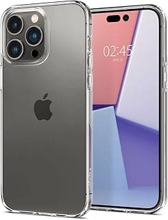 جراب Spigen لهاتف iPhone 14 Pro موديل Crystal Flex شفاف