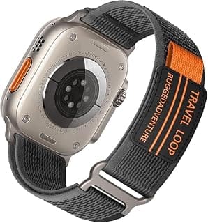 سوار رياضي من النايلون TRAVEL Loop لساعة ابل الترا 49mm 46mm 45mm 44mm 42mm، سوار مريح ومتين لساعات ابل سيريس 9 8 7 6 5 4 3 2 1 SE