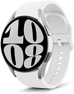 MoKo No Gap Straps Compatible with Samsung Galaxy Watch 7 FE 6 5 4 Strap 40mm 44mm/Watch 6 Classic 43mm 47mm/Watch 5 Pro Strap 45mm/Watch 4 Classic 42mm 46mm, 20mm Soft Silicone Replacement Sport Band