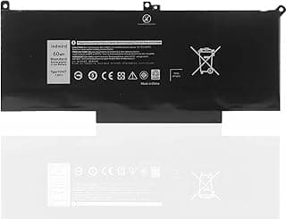 Battery for Dell Latitude E7280 E7380 E7480 E7290 E7390 E7490 12 7000 7280 7290 13 7000 7380 7390 14 7000 7480 74900 Replacement for DM3WC 0DM3WC 2X39G [7.6V/60Wh]