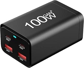 شاحن مكتبي فائق السرعة 100W – محطة شحن متعددة المنافذ للابتوب والموبايل والأجهزة الرقمية
