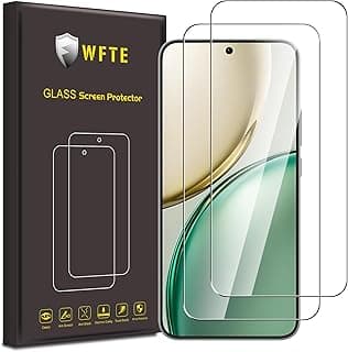 عدد 2 واقي شاشة WFTE لهاتف HONOR Magic 8 Lite/HONOR X9D 5G، صلابة 9H، مضاد للخدش، مضاد للبصمات، بدون فقاعات، زجاج مقسى واقي ممتاز، متوافق مع الجراب
