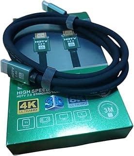 HDMI Cable - 1.5m - HDMI 2.0-4K - Compatible with PlayStation 4, Blu-ray, Projectors, DVDs, and HDTVs.