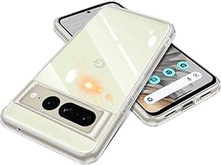 for Google Pixel 7pro 6.7 Inch Case Clear,Non-Yellowing Shockproof Phone Bumper Cover,Thin Slim Flexible TPU Phone Cover for Google Pixel 7pro (Clear)
