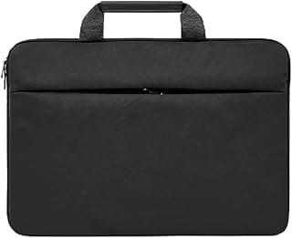Professional Laptop Bag, Black, Compatible with 15.6 Inch Devices, with Padded Pocket and Comfortable Carrying Straps, Perfect for Work, Study, Travel