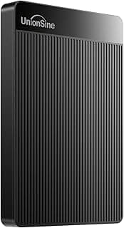 يونيون سين قرص صلب خارجي محمول 500GB USB3.0 HDD متوافق مع الكمبيوتر والقرص الصلب والكمبيوتر المكتبي واللابتوب واكس بوكس ون وبلاي ستيشن 4 اسود HD-006