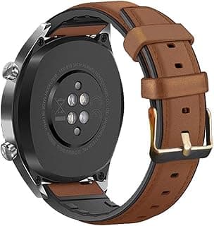 CGGA 22mm 20mm Leather Silicon Strap For Huawei Watch GT2e / GT2 46MM Honor Magic 2 Smart Band Bracelet Stainless Straps For GT 2e,