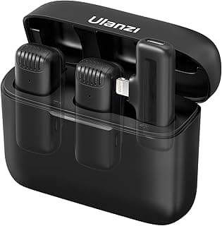 J12 Wireless Smartphone Microphone with Lightning Connection Compatible with iPhone and iPad