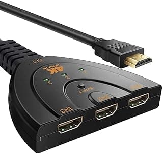 High Speed HDMI Switch - 3 Port, 3 Input 1 Output, Full HD 4K 1080p