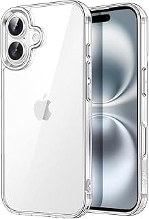 Dl3 Mobilak Case Compatible with iphone 16 Case Crystal Clear Soft TPU Gel Case Flexible Silicone Anti-Scratch Transparent TPU Cover - Clear