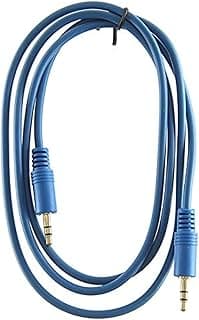 1 in 1 AUX Audio Cable, Blue, 3.5mm Male-to-Male, Compatible with Smartphone, MP3 Player, Laptop