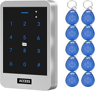 لوحة مفاتيح تحكم في الدخول معدنية YAVIS مقاومة للماء IP68، قارئ بطاقات RFID 125khz، نظام فتح فردي Wg26/34، 8000 مستخدم + 10 ميداليات مفاتيح Em4100
