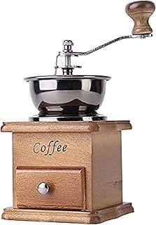 مطحنة قهوة يدوية، مطحنة حبوب القهوة الكاملة لـ Aeropress، القهوة المقطرة، الاسبريسو، والفرنش برس (خشب)