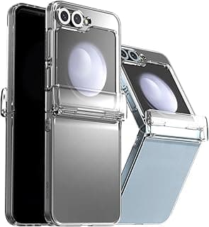 جراب araree Nukin 360 لسامسونج Galaxy Z Flip، حماية للمفصلة، جراب صلب نحيف ومتين لكامل الجسم لهاتف سامسونج Galaxy Z Flip 5G - شفاف (شفاف، Z Flip 6)