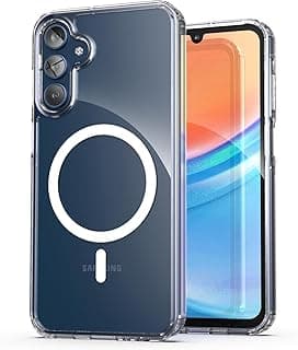 جراب لهاتف سامسونج Galaxy A26 هجين شفاف مغناطيسي متوافق مع MagSafe، تقنية هجينة من PC و TPU (سامسونج Galaxy A26)