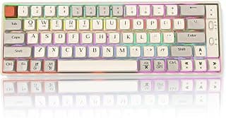 Gaming Keyboard, Mechanical Keyboard, 65 Keys, Wireless, Wired, 2.4 G, Supports 3 Types of Connections, Bluetooth Keyboard, Hot Swap, Uses Gold Axis and Silver Axis, Mechanical Gaming