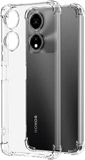 Case Compatible with Honor X5 Plus, Cover Silicone Transparent TPU Gorilla Anti-shock Protector Camera Shockproof Corners - Clear