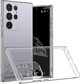 جراب Dl3 Mobilak متوافق مع سامسونج Galaxy S23 Ultra، جراب TPU شفاف ناعم ومرن ومضاد للخدش مع حماية للكاميرا