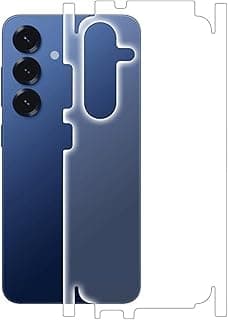 فيلم حماية خلفي لهاتف سامسونج Galaxy S25 FE - تغطية كاملة للظهر والإطار، بدون فقاعات، رفيع جداً ومرن، سهل التركيب، مضاد للخدش - مطفي