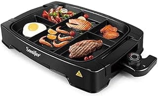 شواية كهربائية وصاج كهربائي Sonifer SF-6074 بقدرة 1500 وات