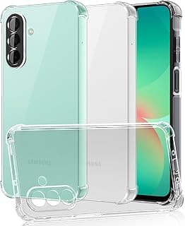 جراب متوافق مع سامسونج Galaxy A26 5G، جراب نحيف جداً من السيليكون TPU - شفاف