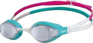 Unisex Airspeed Mirror Racing Goggles,SILVER-TURQUOISE-MULTI