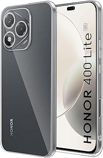 جراب لهاتف Honor 400 Lite 5G، سيليكون شفاف فائق النقاء مضاد للصدمات مع وسائد هوائية وحواف TPU ناعمة مضادة للاصفرار