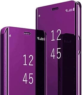 جراب فاخر بفتحة عرض وستاند لهاتف Poco F4 (أرجواني)