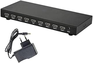 موزع HDMI، مدخل واحد لـ 8 مخارج، يدعم 4K Ultra HD و3D و1080p و2160p