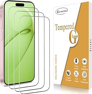 [عبوة من 3 قطع] واقي شاشة خصوصية لهاتف iPhone 16 Plus زجاج مقسى، مضاد للتجسس، مضاد للخدش، شفاف HD، سهل التركيب
