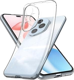 غطاء سيليكون ناعم شفاف - لهونر 400 Pro، مقاوم للاصفرار، سيليكون TPU ناعم، جراب ممتص للصدمات