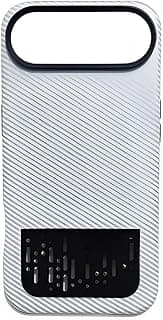 Carbon Fiber Shockproof Case with Metal Camera Frame – Slim Design & Premium Protection Compatible with iPhone Air - Silver