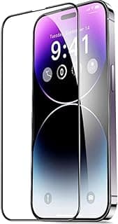 Tempered Glass Screen Protector for iPhone 14 Pro (6.1") – 5D Full Coverage, 9H Hardness, Scratch & Drop Resistant, HD Clear, Anti-Fingerprint, Bubble-Free Protective Glass