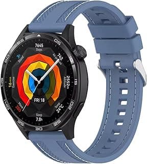 Fekra 22mm Silicone Strap For Huawei Watch GT5 46mm | GT5 Pro | GT4 46mm | GT3 46mm | GT2 46mm | GT2 Pro | Watch Buds | Watch 3 Pro | Ultimate | GT3 Pro Smooth Flexible and Durable Strap