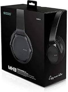 SODO MH3 2 in 1 Wireless Bluetooth On-Ear Headphone with Bluetooth Speaker - Black