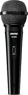 SV200-W Multipurpose Cardioid Dynamic Vocal Microphone with Dent Resistant Ball Grille, On/Off Switch and 15' XLR-to-1/4 Cable