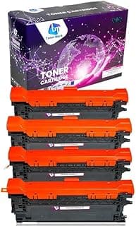 Toner Mark Laser Printer Toner Cartridges – 4-Pack Compatible with H-CE400A/CE250A / H-CE401A/CE251A / H-CE402A/CE252A / H-CE403A/CE253A - Multi Color