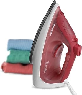 2300W Ceramic Soleolate Steam Iron, Red
