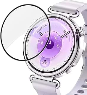 BESHYAKA Screen Protector For Huawei Watch GT6 41MM – HD Clarity, 3D Curved Edge Screen, Anti-Scratch, Ultra Shatterproof, Ultra Touch Sensitivity, Easy To install – Not A Glass