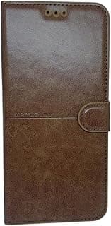 Case Compatible with Realme C85 PRO Wash and Back Leather Full Screen and Phone Protection New Design High Quality Material Shockproof Cover by Amarah Store (Brown)