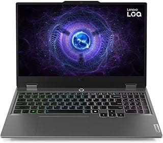 LOQ 15IAX9 Gaming Laptop, Intel Core i5 13450HX, 16GB RAM 512GB SSD, RTX 3050 6GB, 15.6" FHD 144Hz G-SYNC, DOS, Grey, Free LOQ™ M100 RGB Mouse / 2-Years Warranty - 83DV012AED
